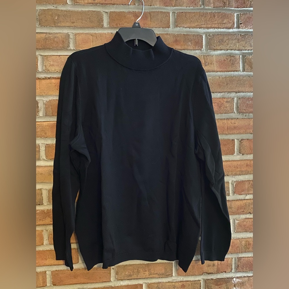 Talbots Women’s Black Mock Turtleneck Sweater NWT